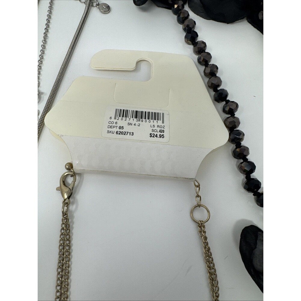 Lot Of 17 Jewelry Necklaces CATO Statement Spring Summer Costume Long Flower - Picture 12 of 16